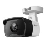 Cámara IP VIGI tipo Bala 4MP.  Lente Fijo 4 mm.  INCLUYE Detección Inteligente (Clasifica Humanos y Vehículos), Detección de Movimiento, Detección de Intrusión de Área, Detección de Cruce de Línea, Detección de Manipulación de Cámara, Detección de Objeto abandonado, Detección de Remoción de Objetos.